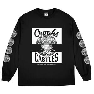 CROOKS AND CASTLES Klepto Medusa Long Sleeve Tee, Size Small New with Tag SOO